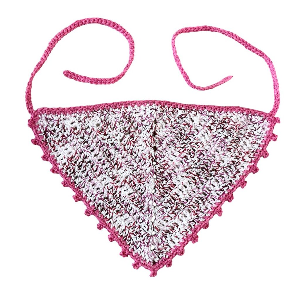 Hair Bandana Crochet Picot Multicolor for Teens or Adults, Brand New Handmade
